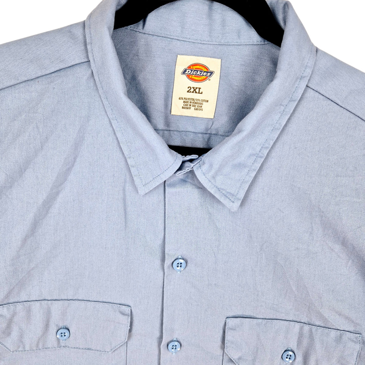 Dickies Blue Button Shirt Size 2XL