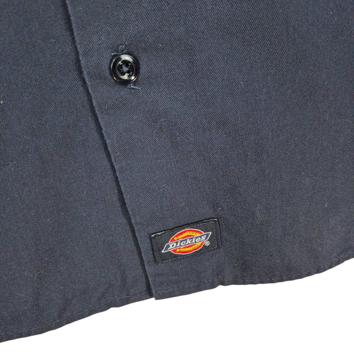 Dickies Dark Blue Short Sleeve Button Shirt Size 2XL
