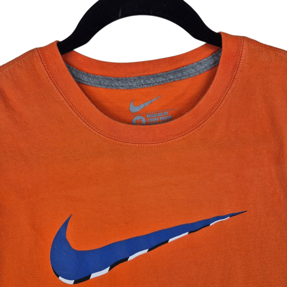 Nike Orange Regular Fit Tee Shirt Size M
