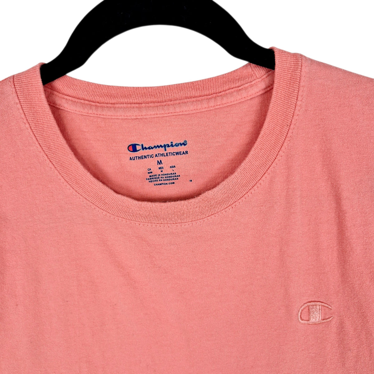 Champion Peach Pink Basic Tee Shirt Size M