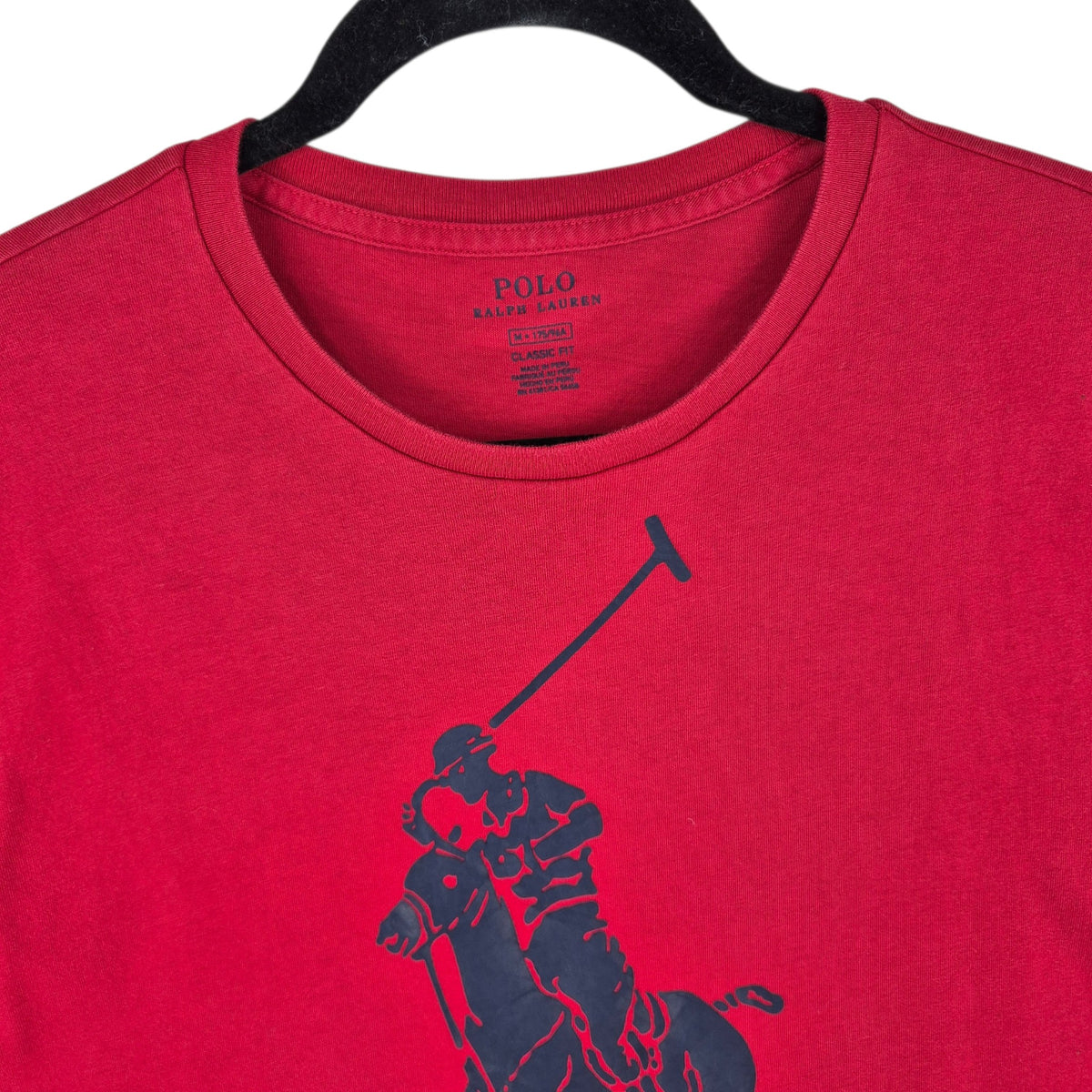 Polo Ralph Lauren Red Classic Fit Tee Shirt Size M