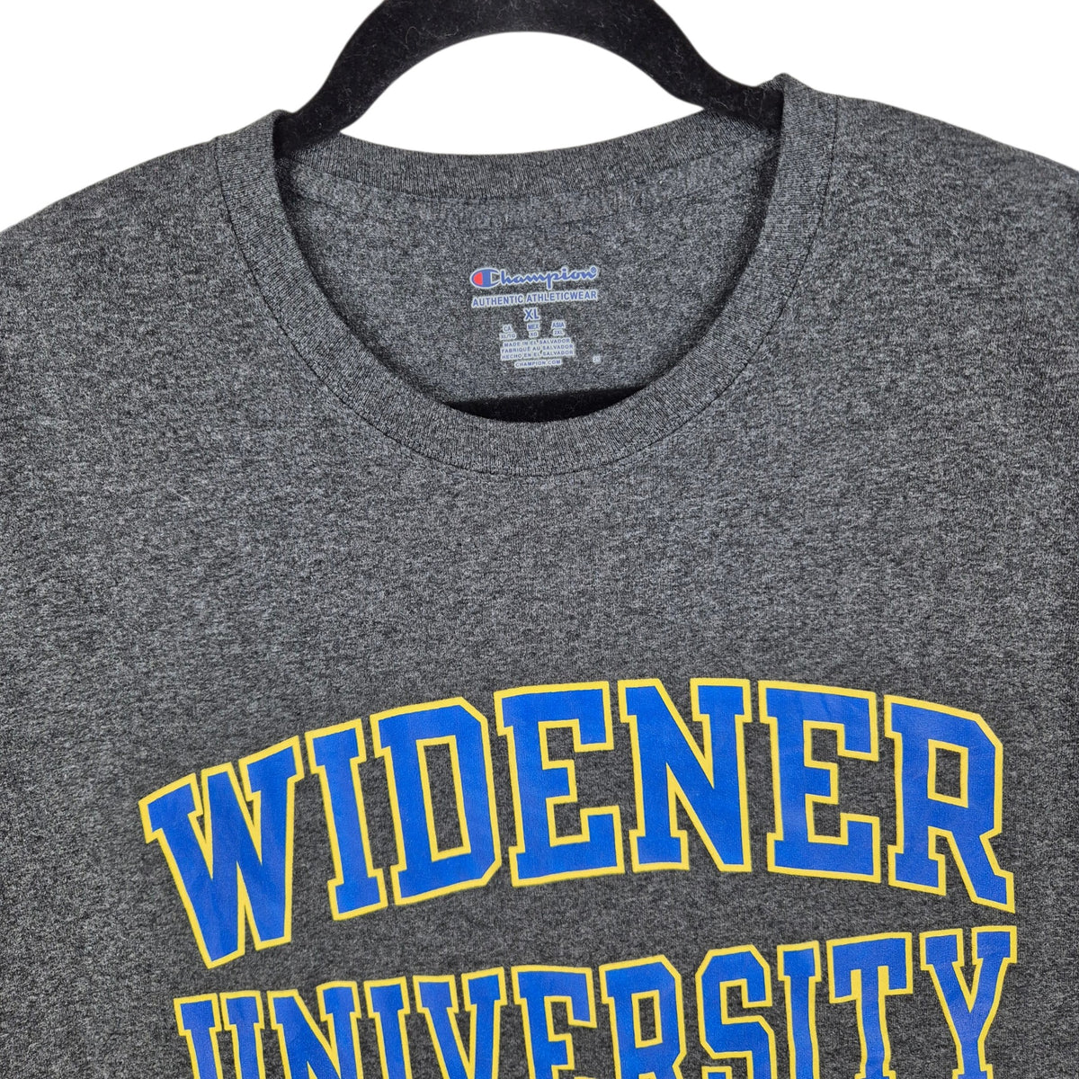 Champion Widener University Dark Grey Tee Shirt Size XL