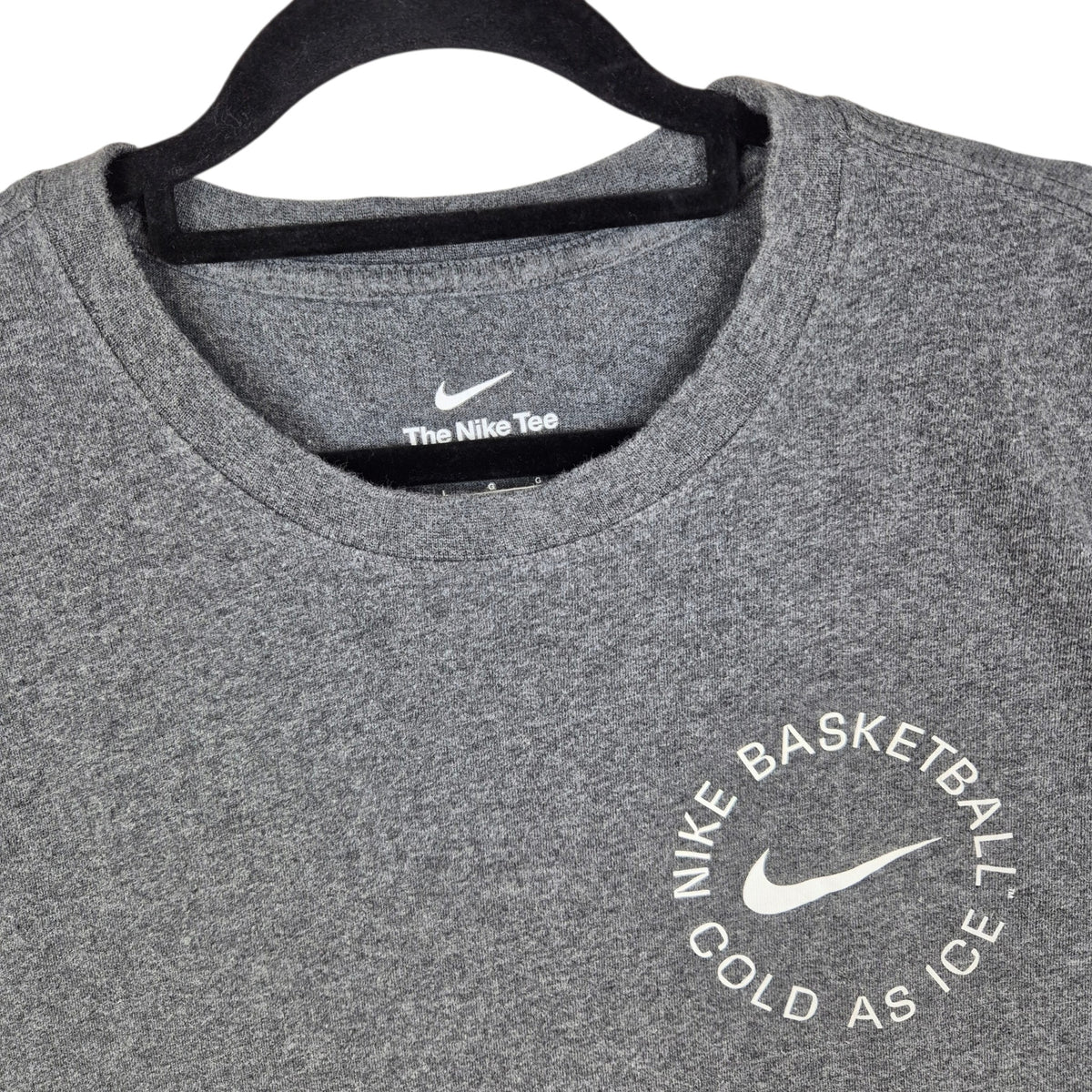 Nike Basketball Dark Grey Loose Fit Tee Shirt Size L