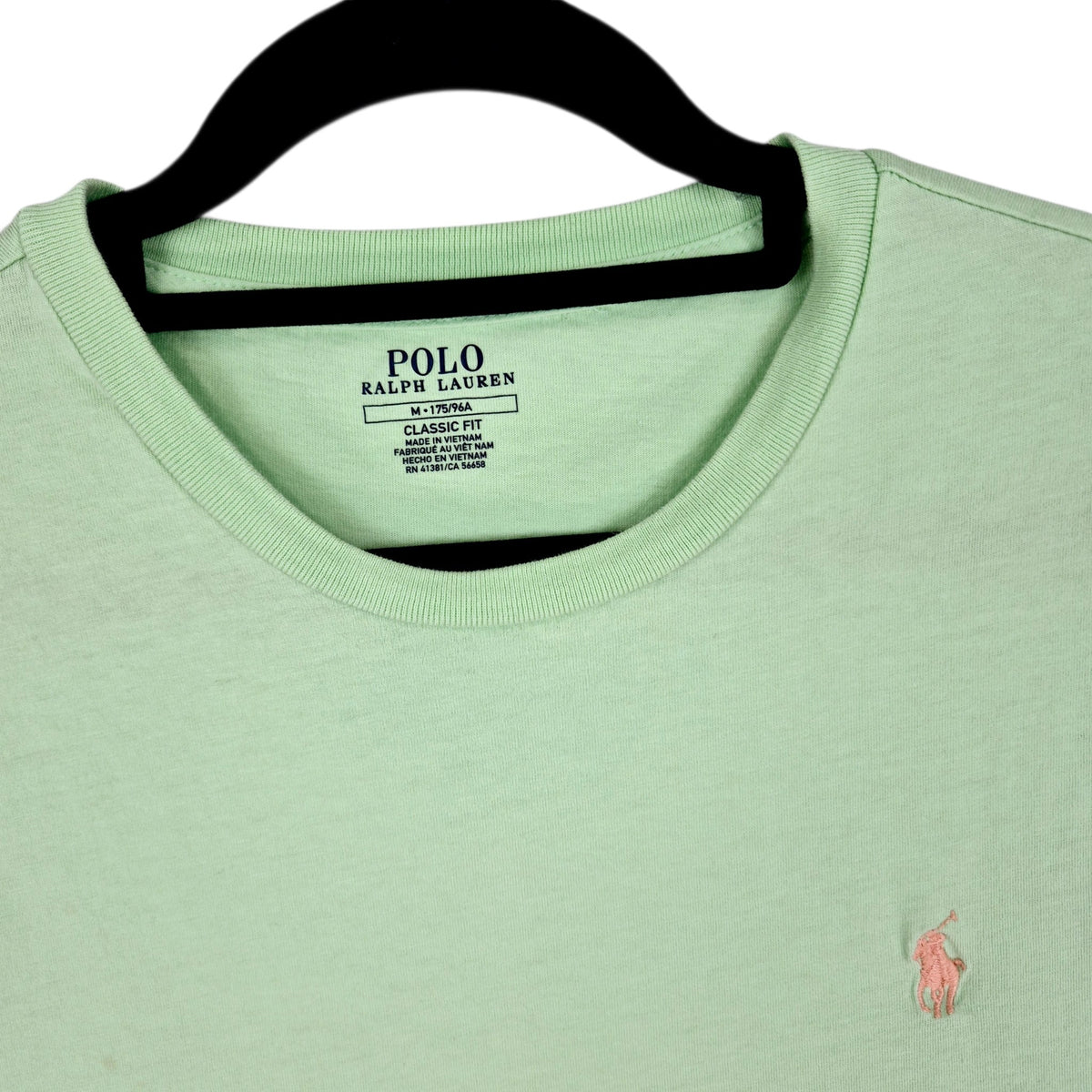Polo Ralph Lauren Light Green Basic Crewneck Tee Shirt Size M