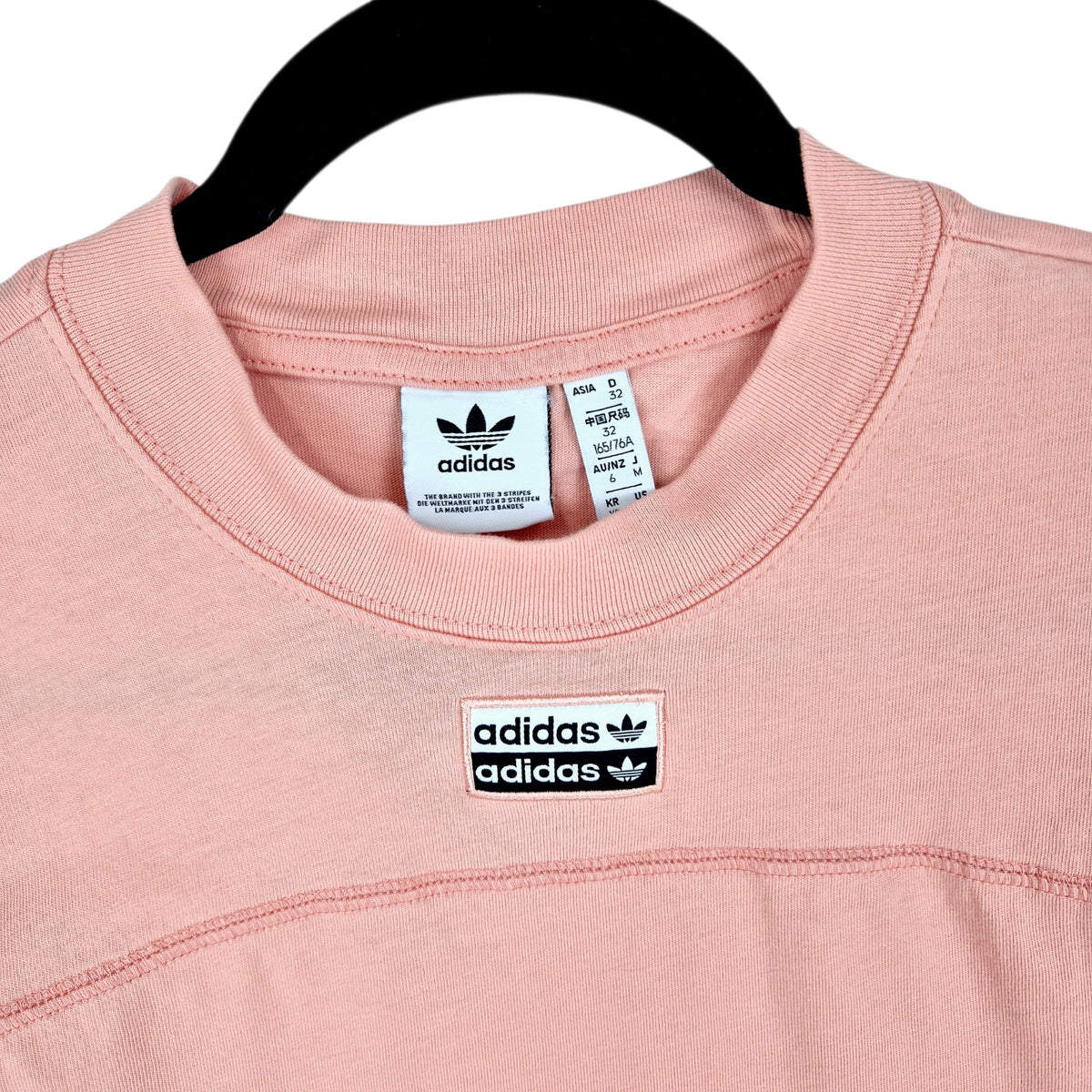 Adidas Womens Peach Pink Tee Shirt Size XS