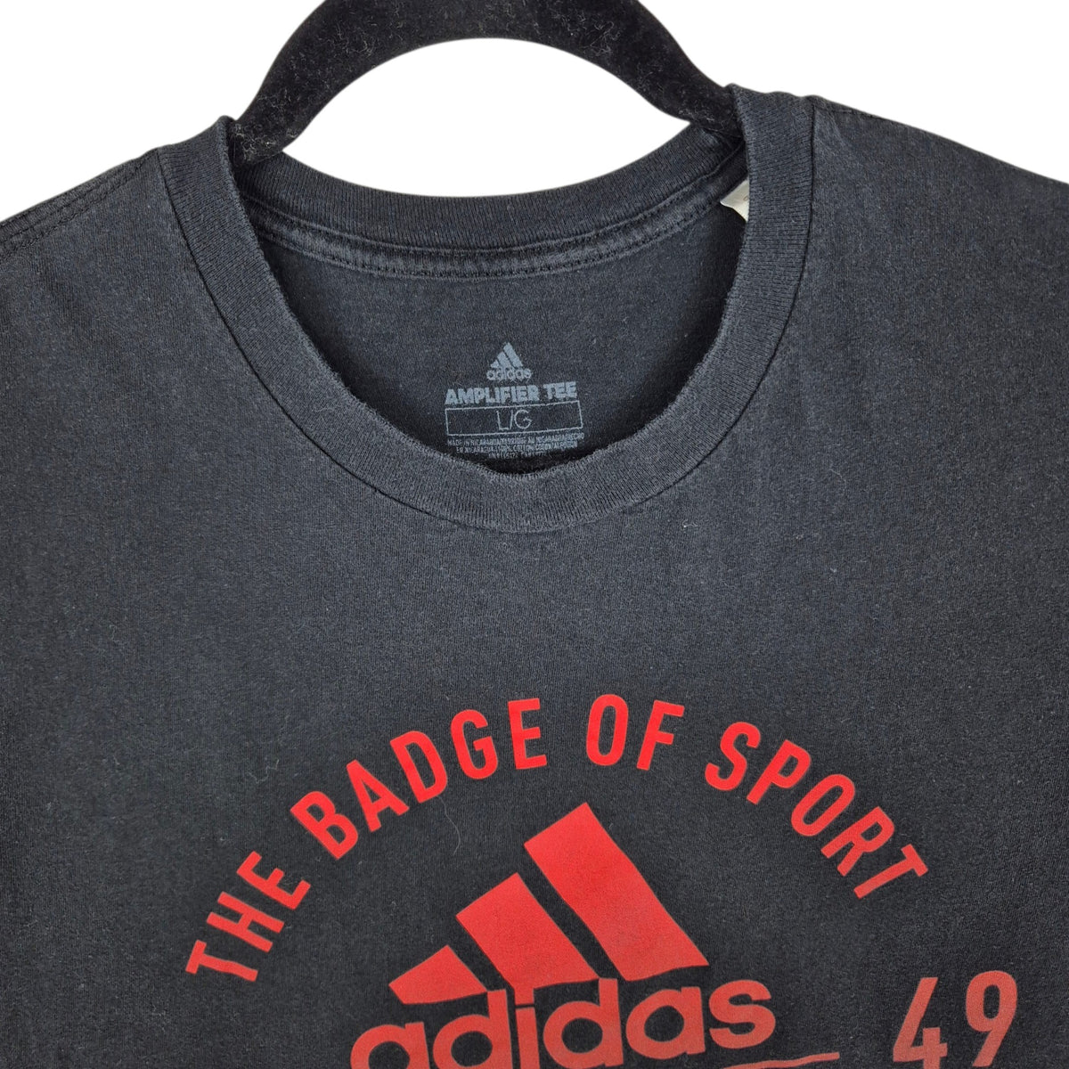 Adidas Black Tee Shirt Size L
