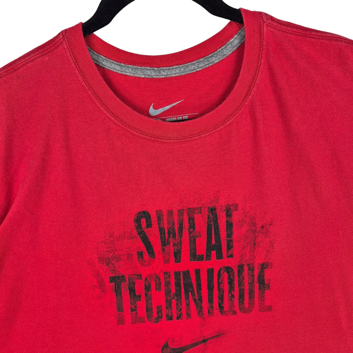 Nike Red Sweat Technique Tee Shirt Size XL