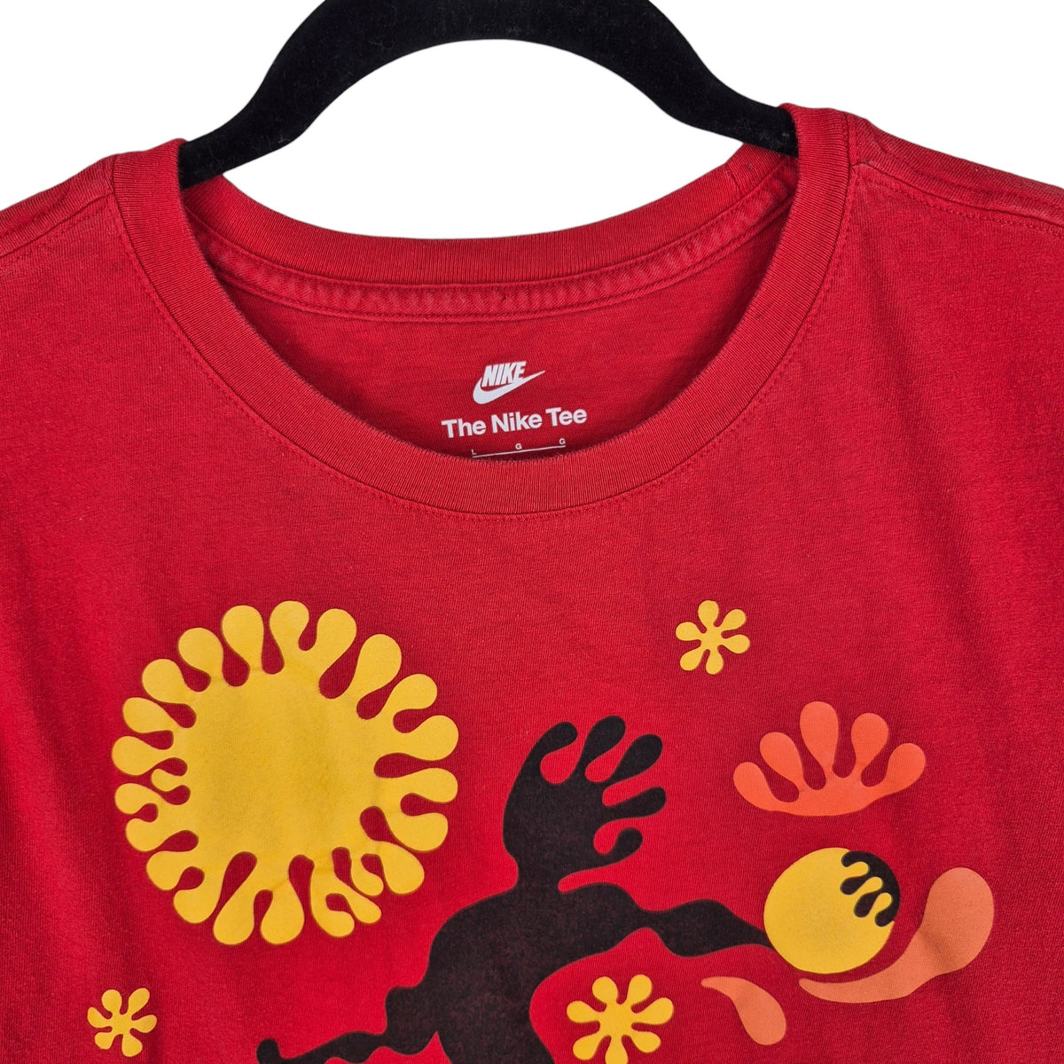 Nike Red Long Sleeve Tee Shirt Size L