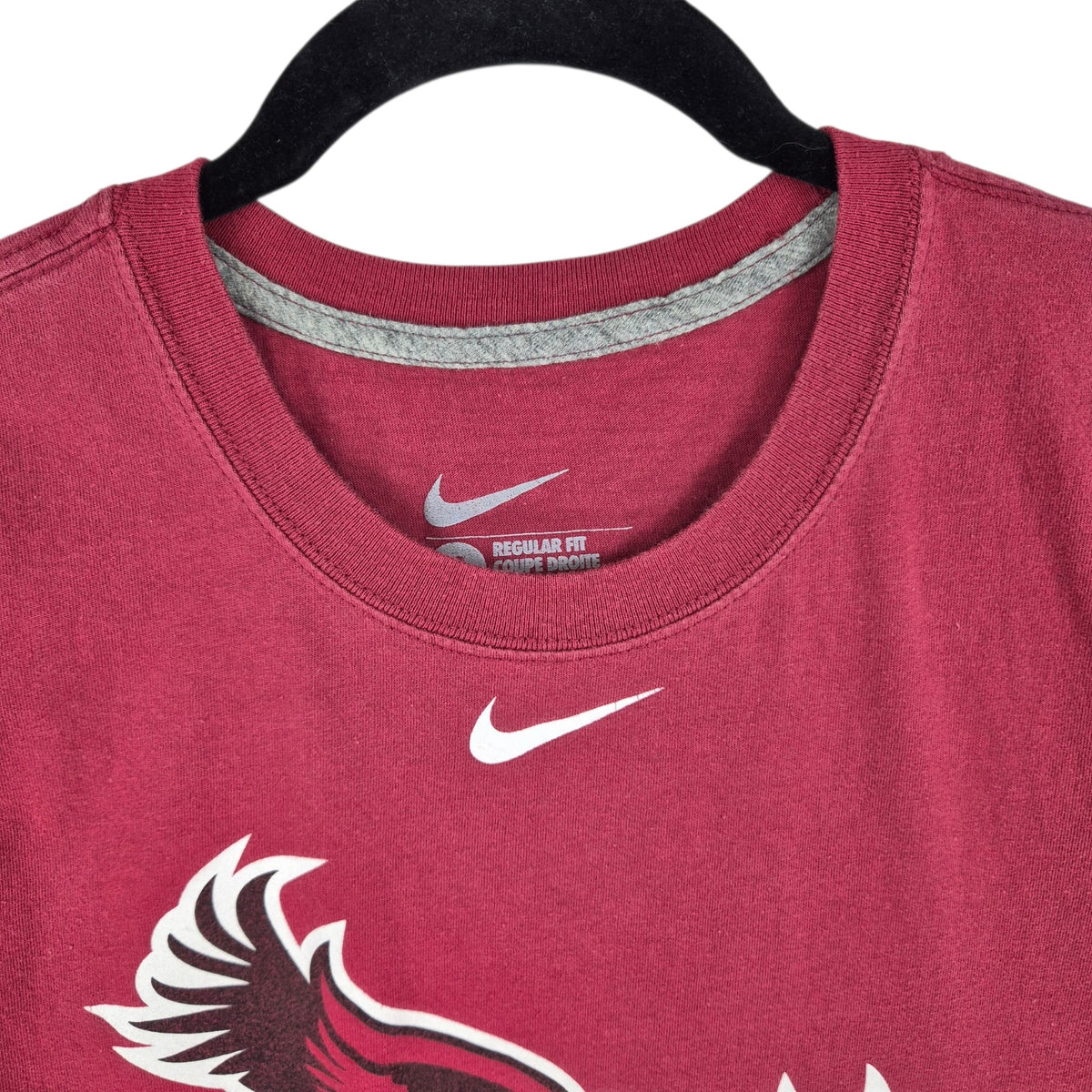 Nike SJU Hawks Burgundy Tee Shirt Size S