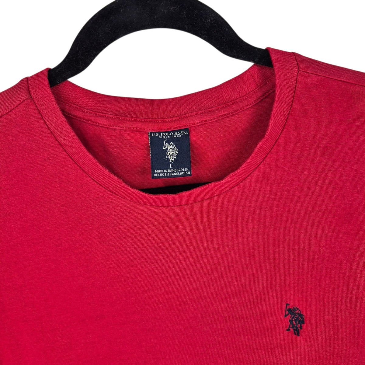US Polo Assn Red Basic Crewneck Tee Shirt Size L