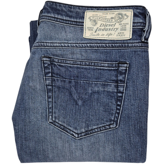Diesel Jeans Womens Blue Rohny High Rise Denim W32
