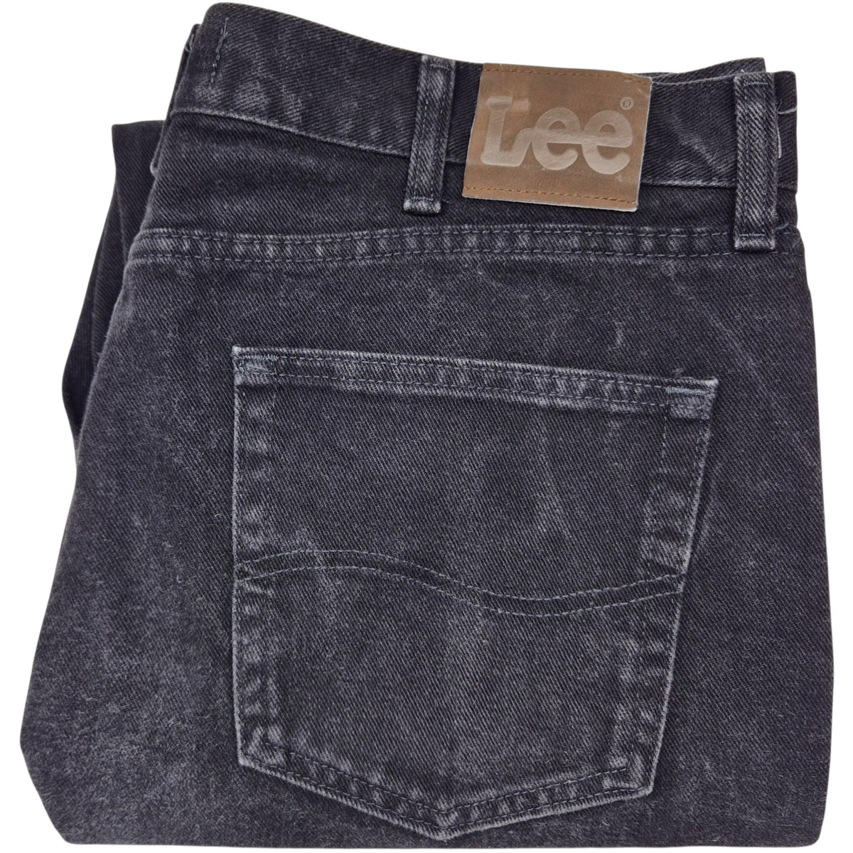 Vintage Lee Jeans Black Heavy Rigid Regular Fit Denim W38
