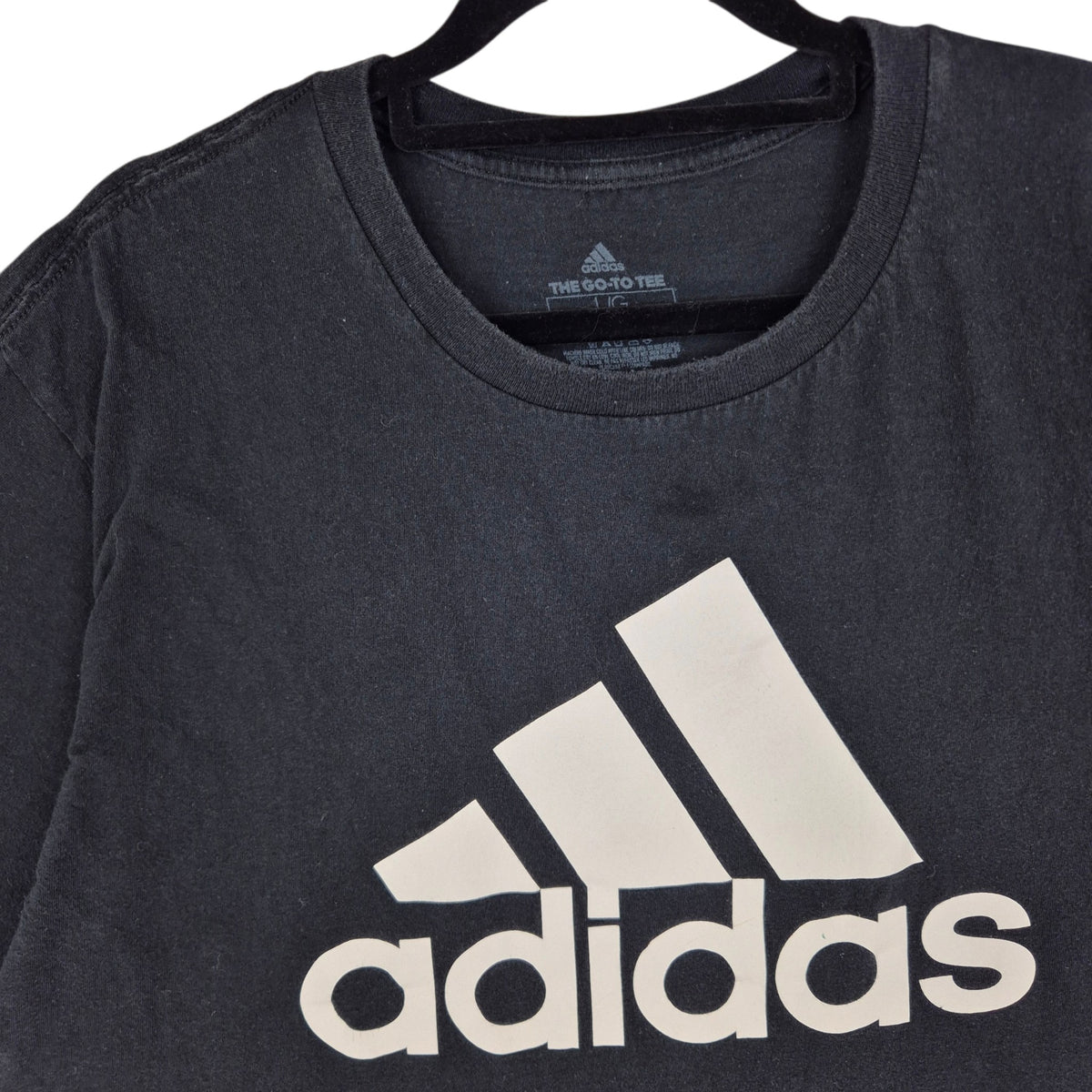Adidas Black Regular Fit Tee Shirt Size XL