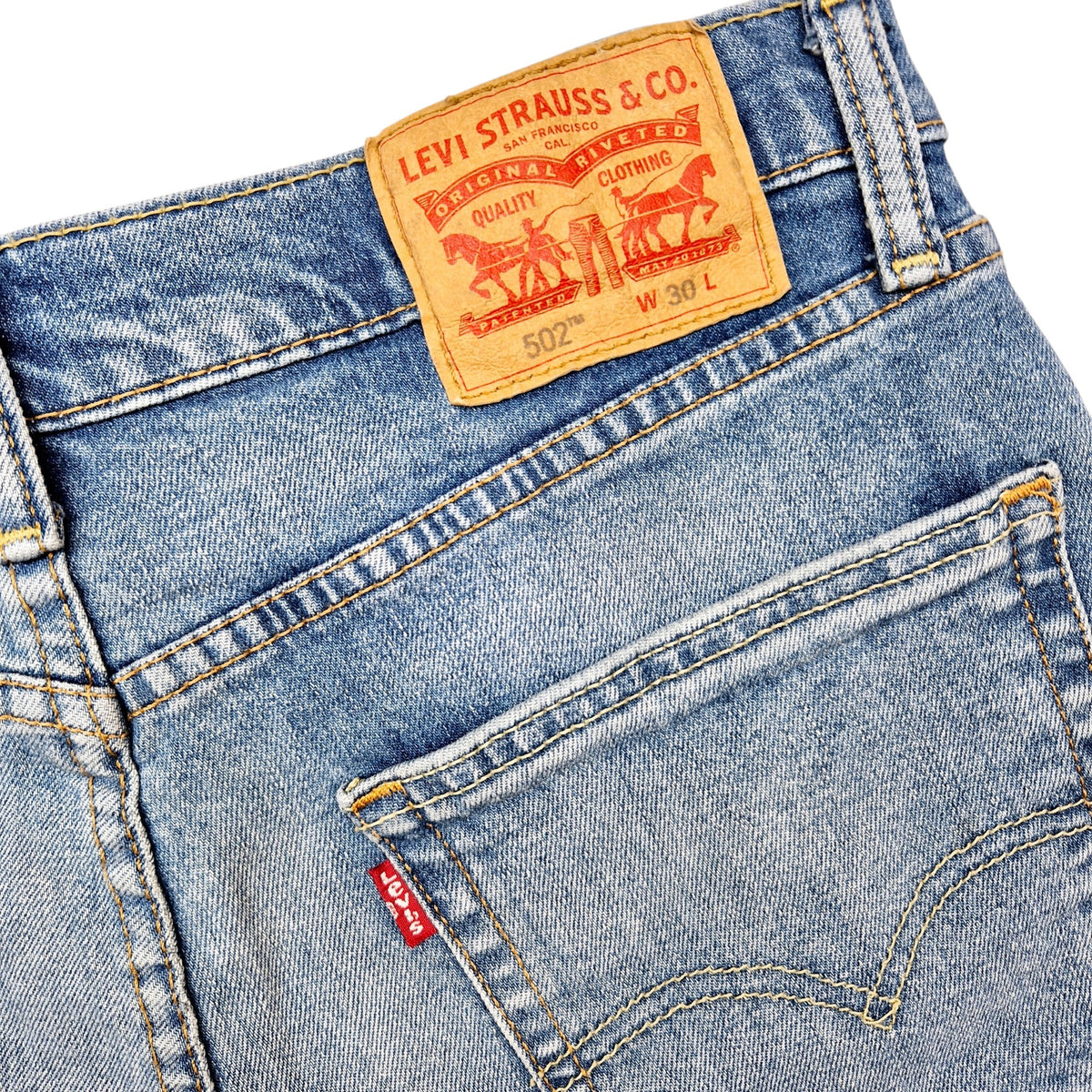 Levis 502 Jeans Blue Denim Shorts W30