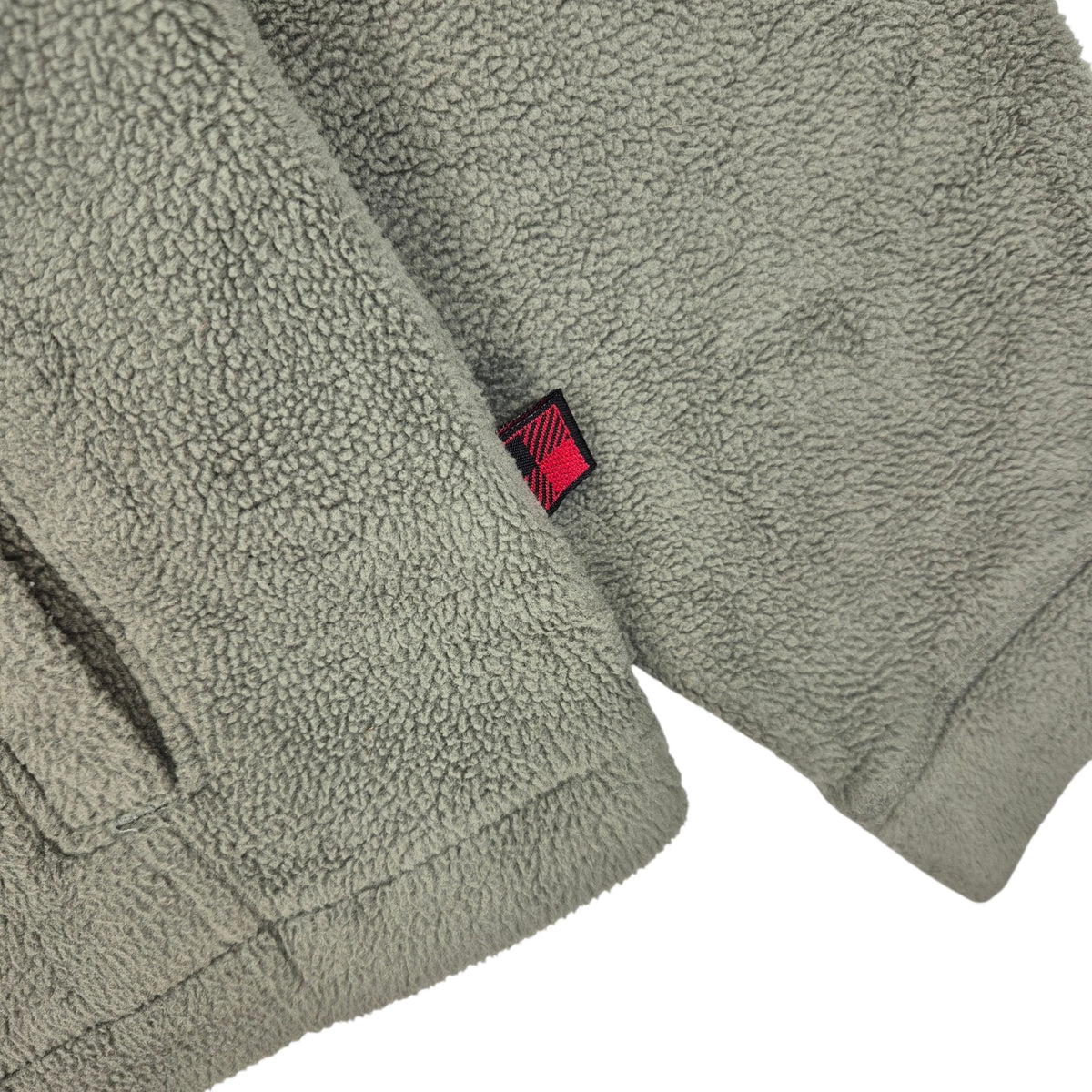Woolrich Womens Green Fleece Zip Jumper Size M