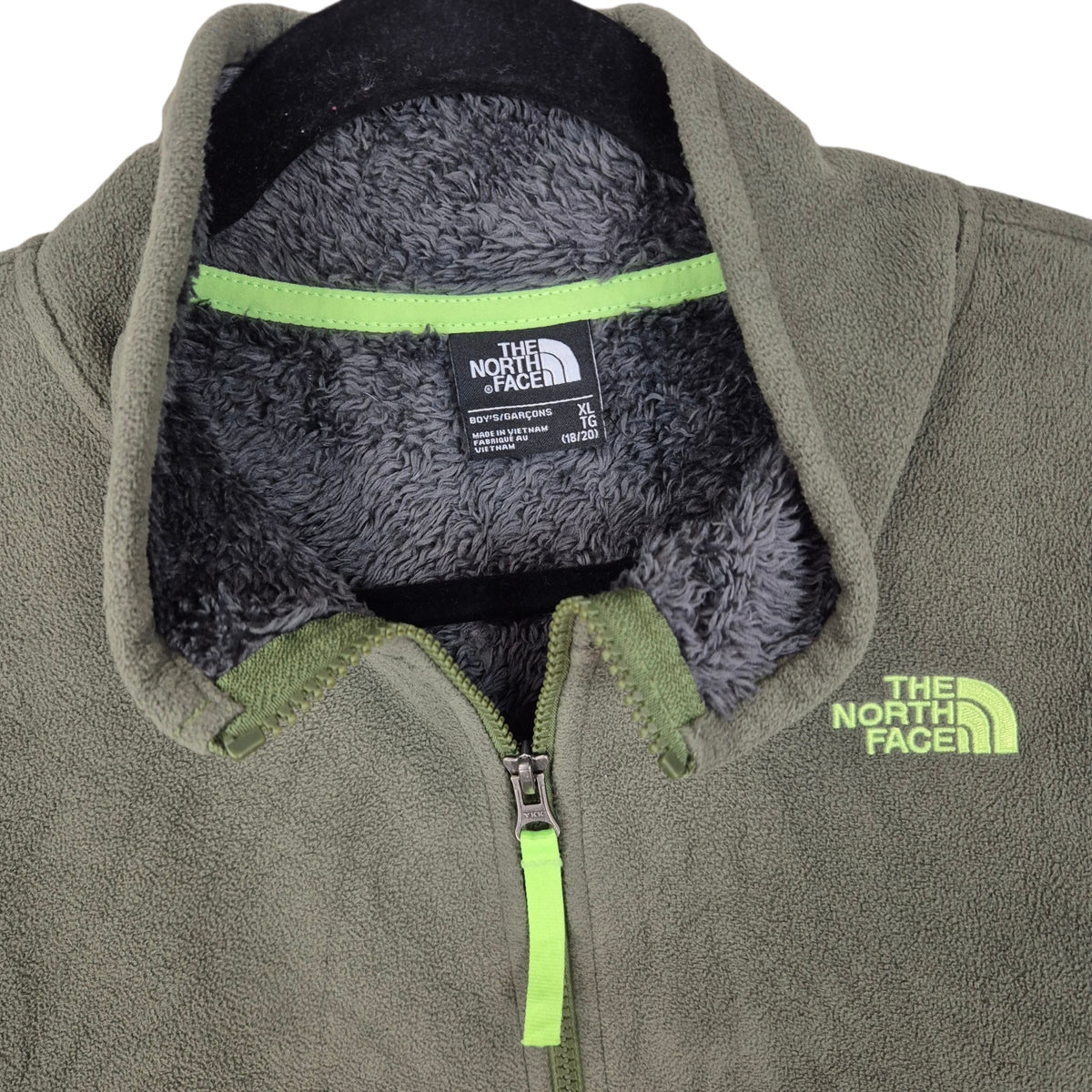 The North Face Green Fleece Zip Jumper Size M
