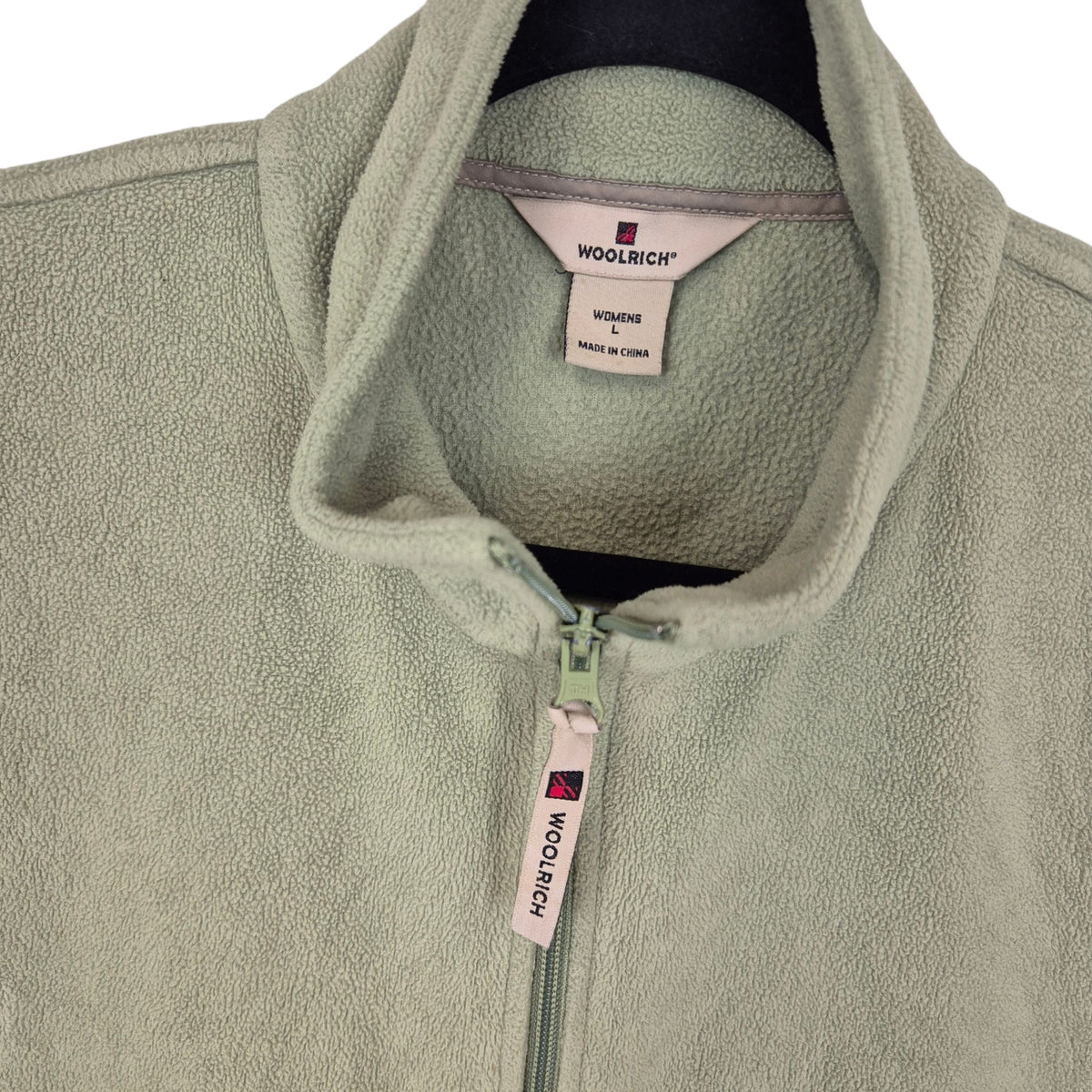 Woolrich Womens Green Fleece Vest Size L