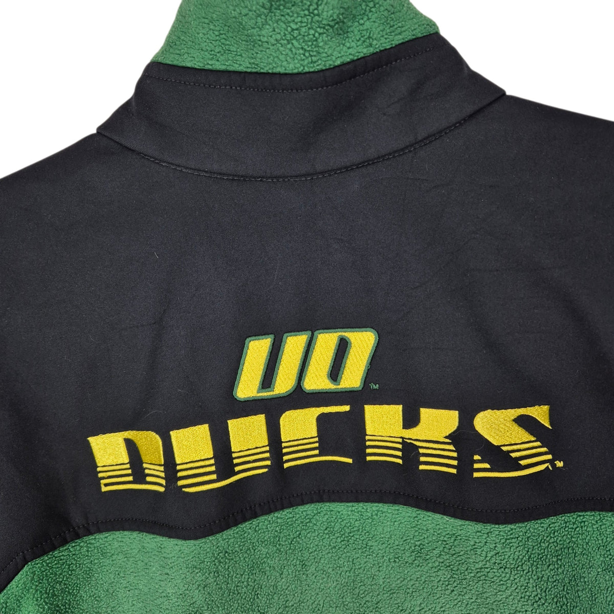 Columbia Oregon Ducks Green & Black Fleece Zip Jumper Size M