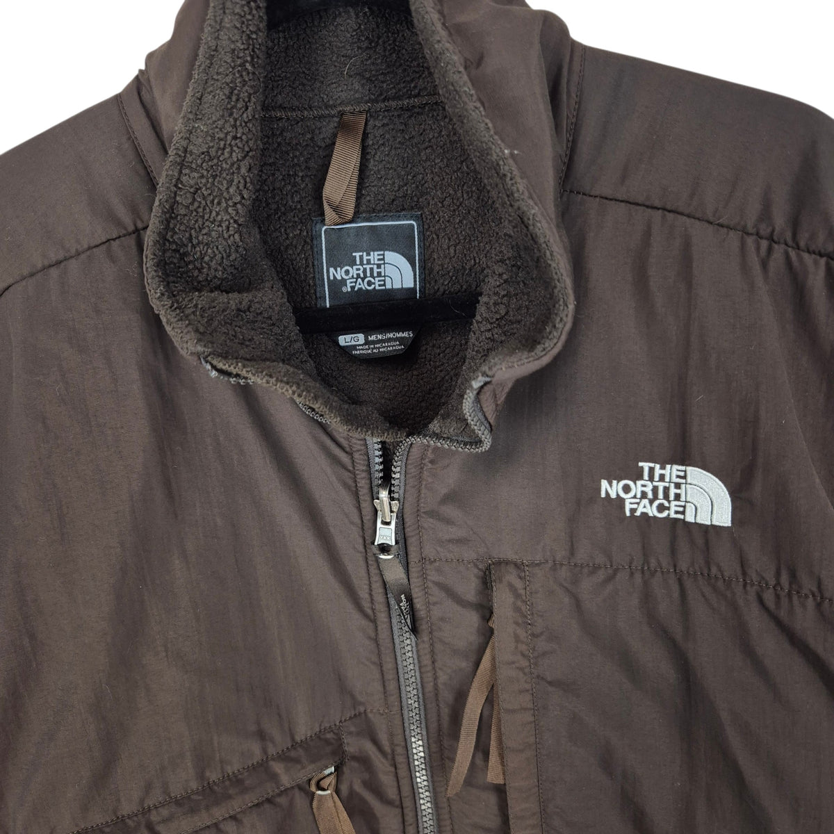 The North Face Brown Fleece Zip Jumper Size XL