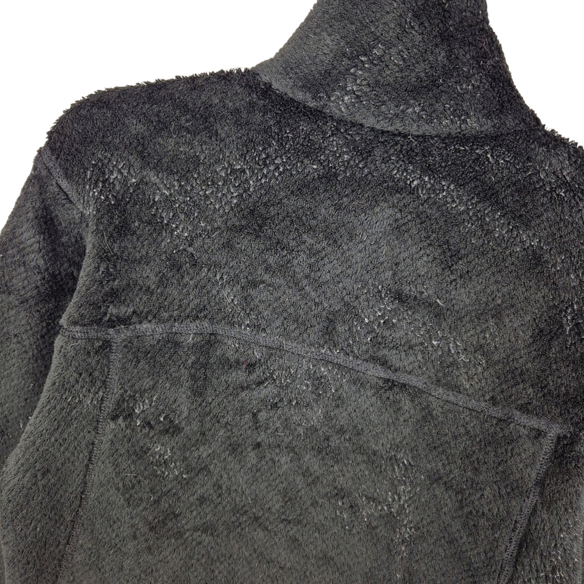 Patagonia Womens Black Quarter Button Fleece Jumper Size S