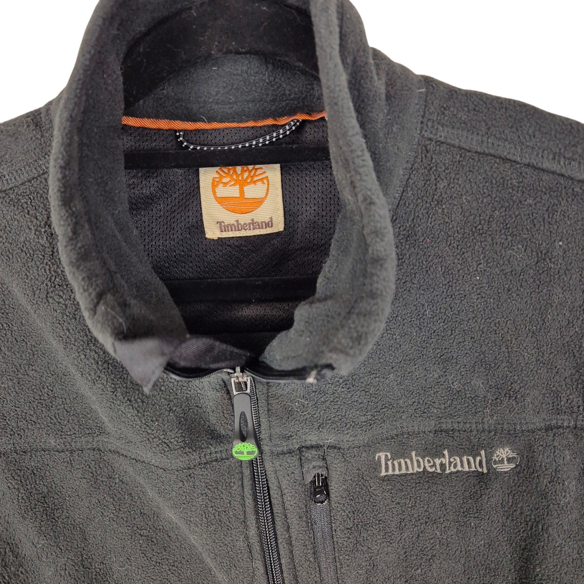 Timberland Black Fleece Vest Size M