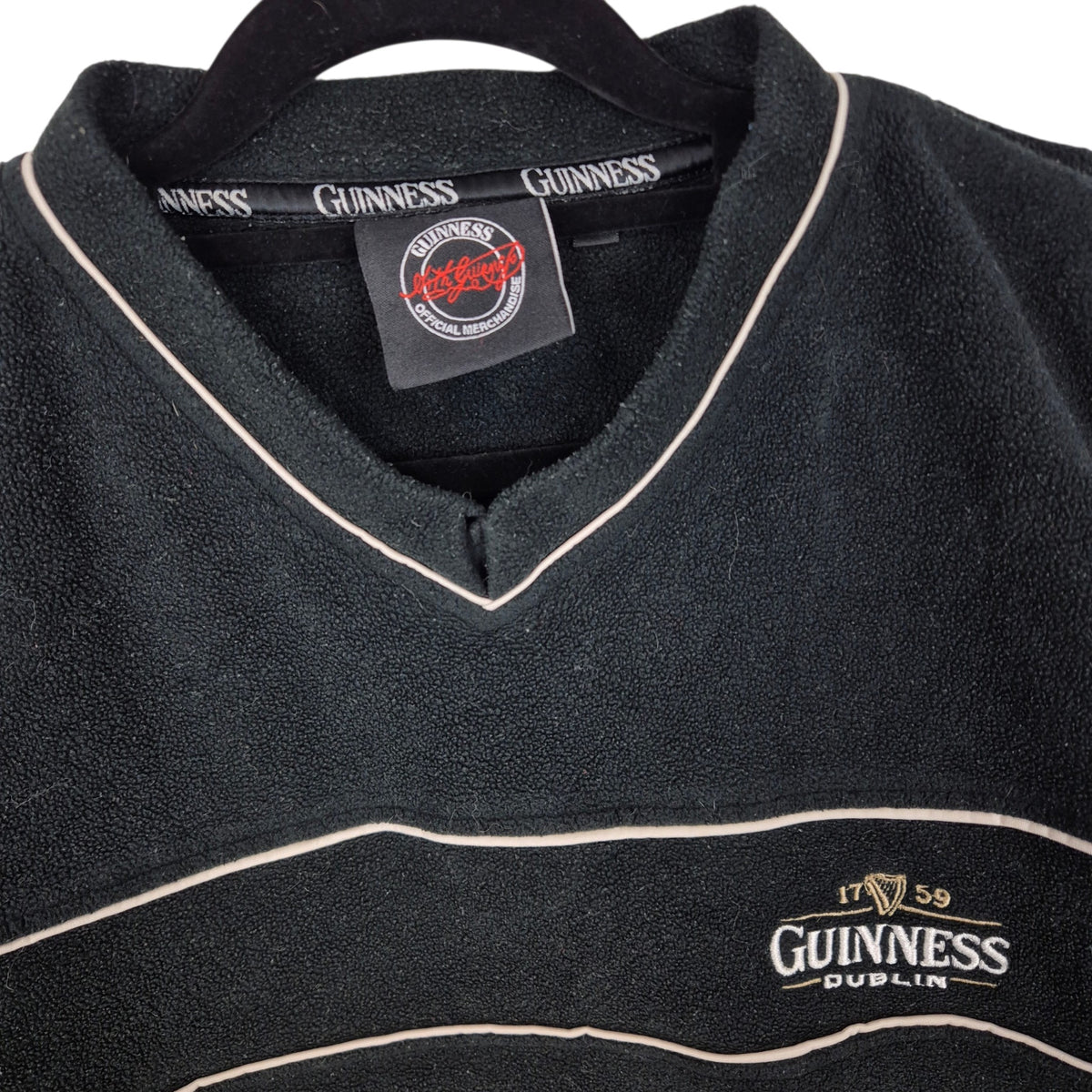 Guinness Dublin Black Fleece Jumper Size L