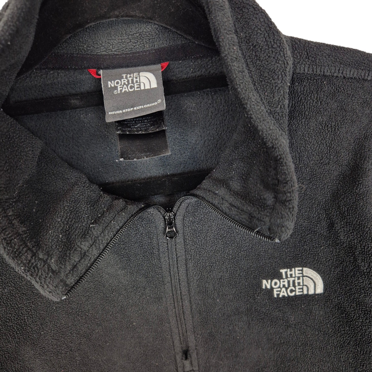 The North Face Black Light Quarter Zip Fleece Jumper Size L