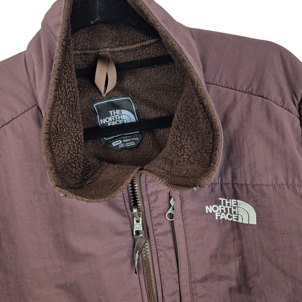 The North Face Womens Brown Fleece Zip Jumper Size M