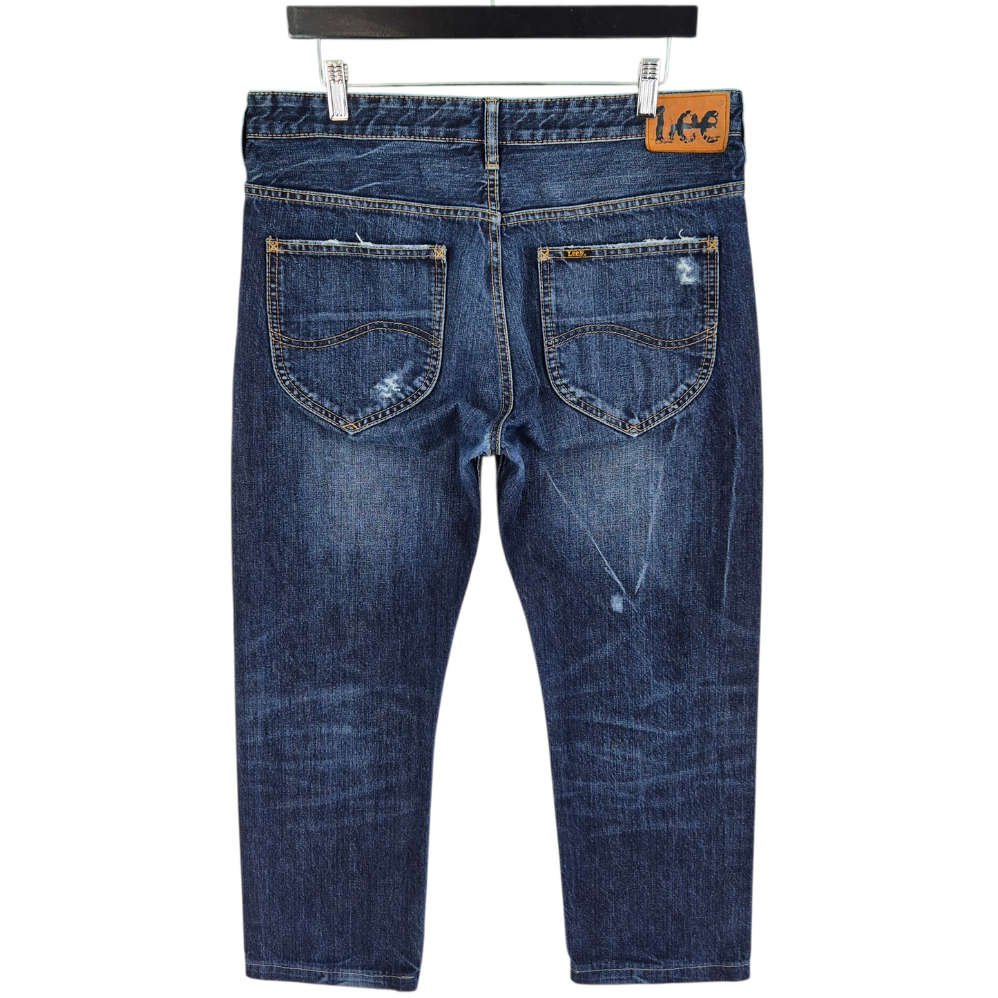 Lee Jeans Dark Blue Lo Rize Straight Leg Denim W34