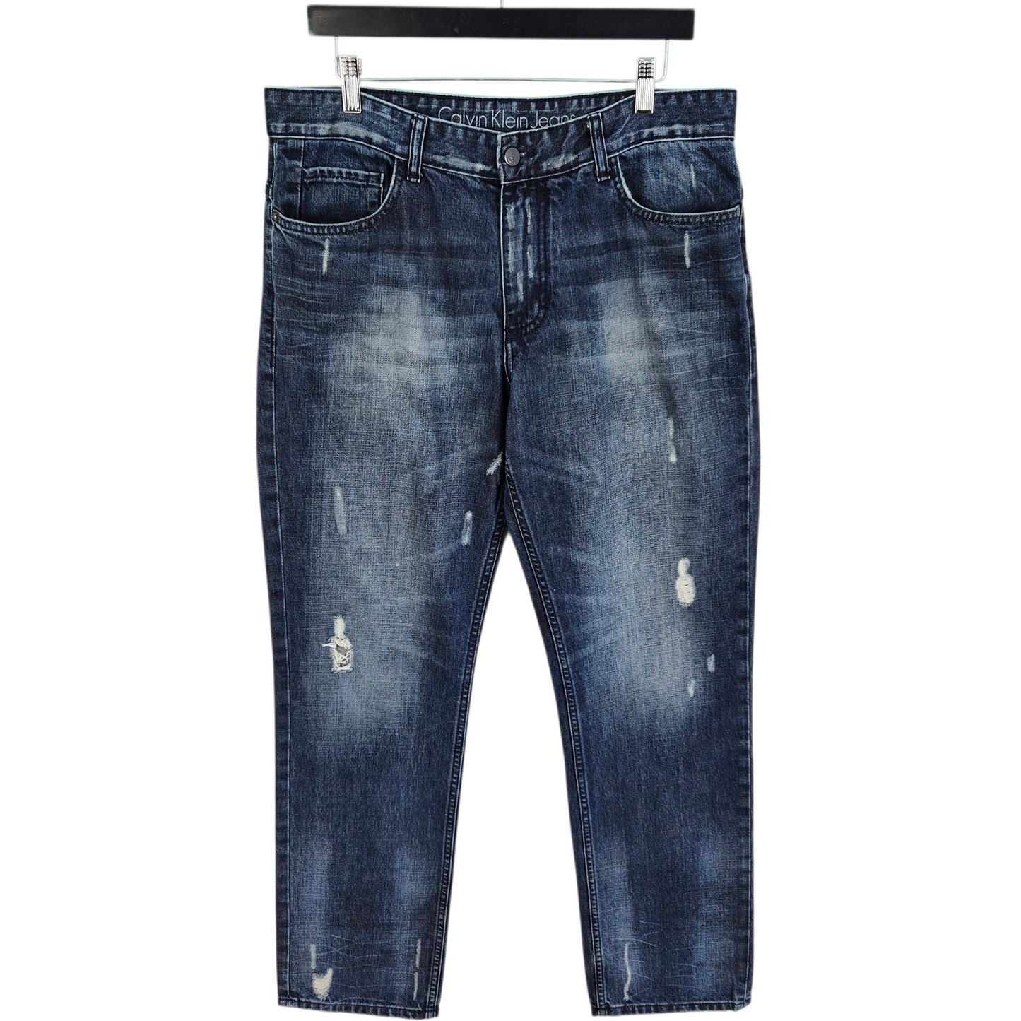 Calvin Klein Jeans Dark Blue Slim Straight Denim W34