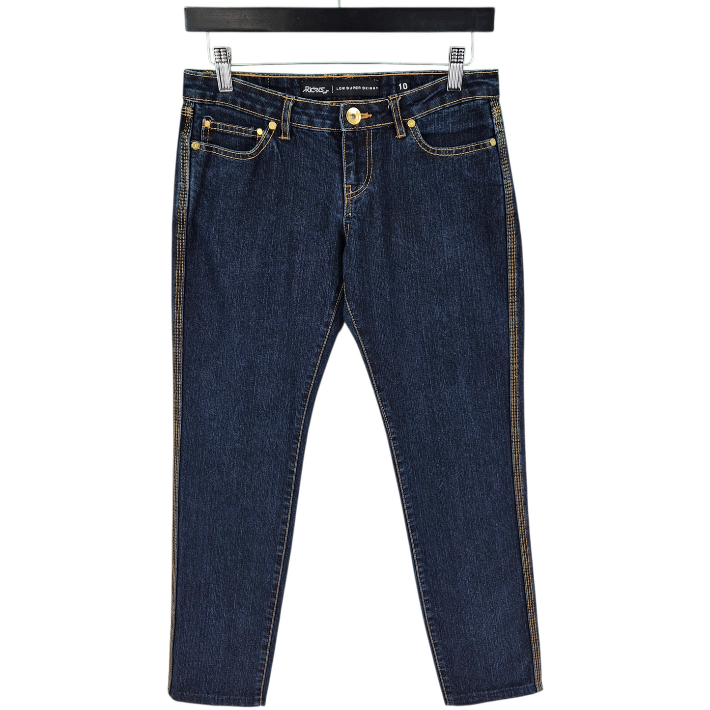 Lee Riders Jeans Womens Dark Blue Low Skinny Denim W28