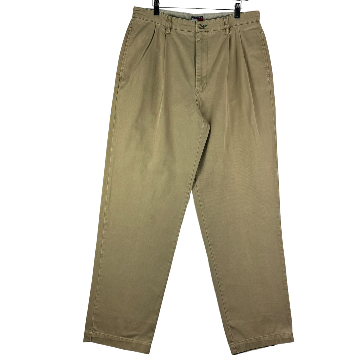 Vintage Tommy Hilfiger 90's Light Brown Tapered Leg Chino Pants W35