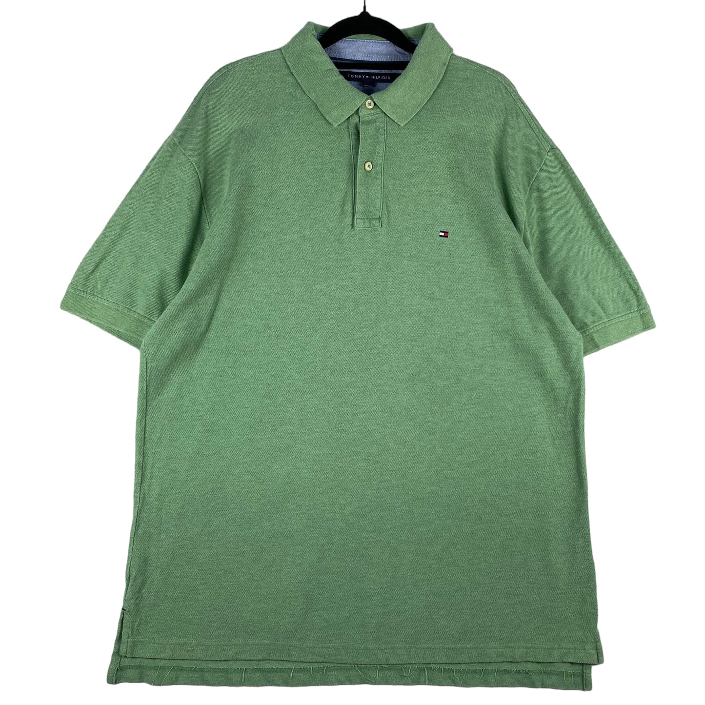 Tommy Hilfiger Green Classic Fit Cotton Polo Shirt Size L