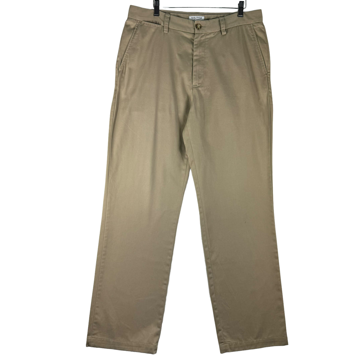 Nautica Light Brown Regular Straight Leg Chino Pants W34