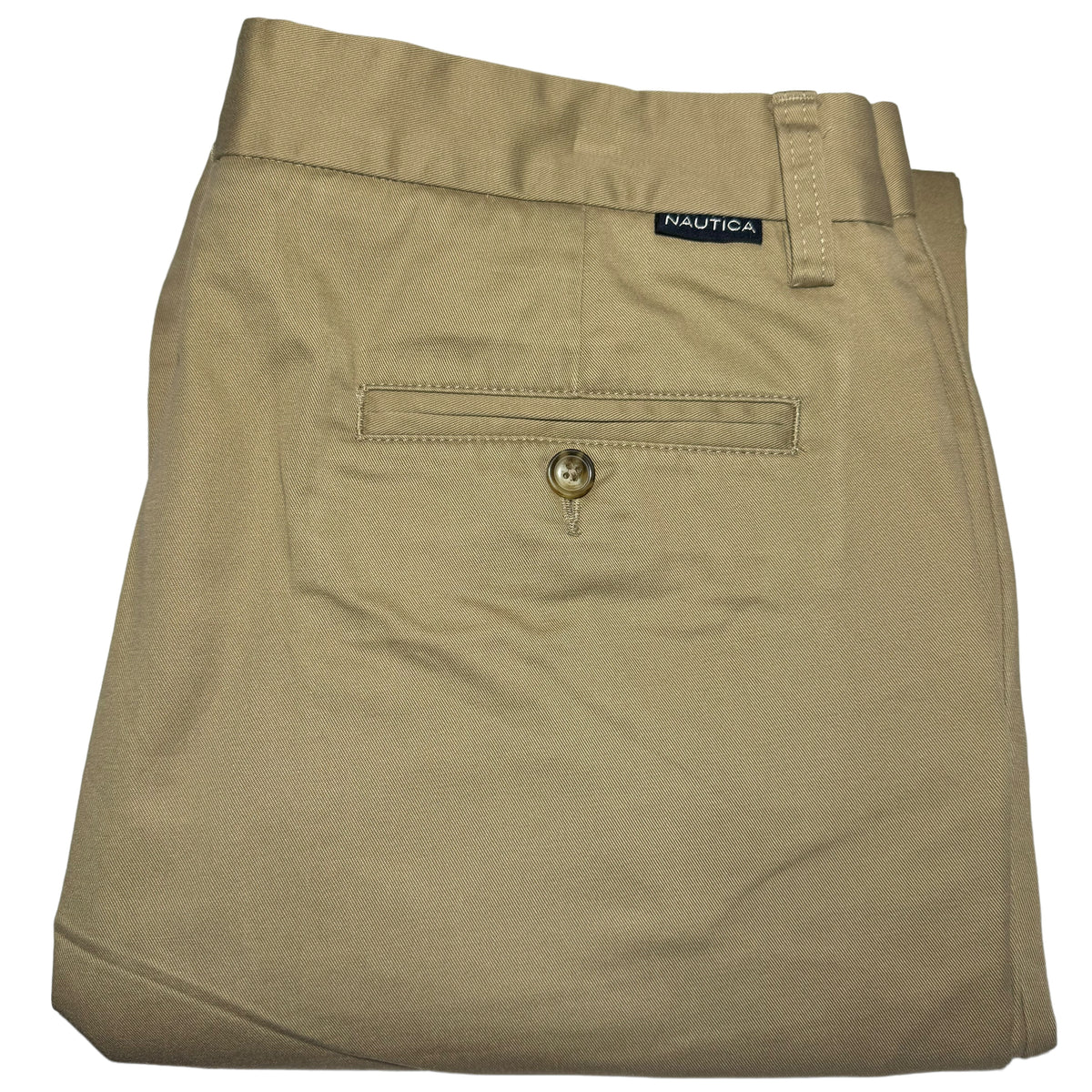 Nautica Light Brown Regular Straight Leg Chino Pants W34