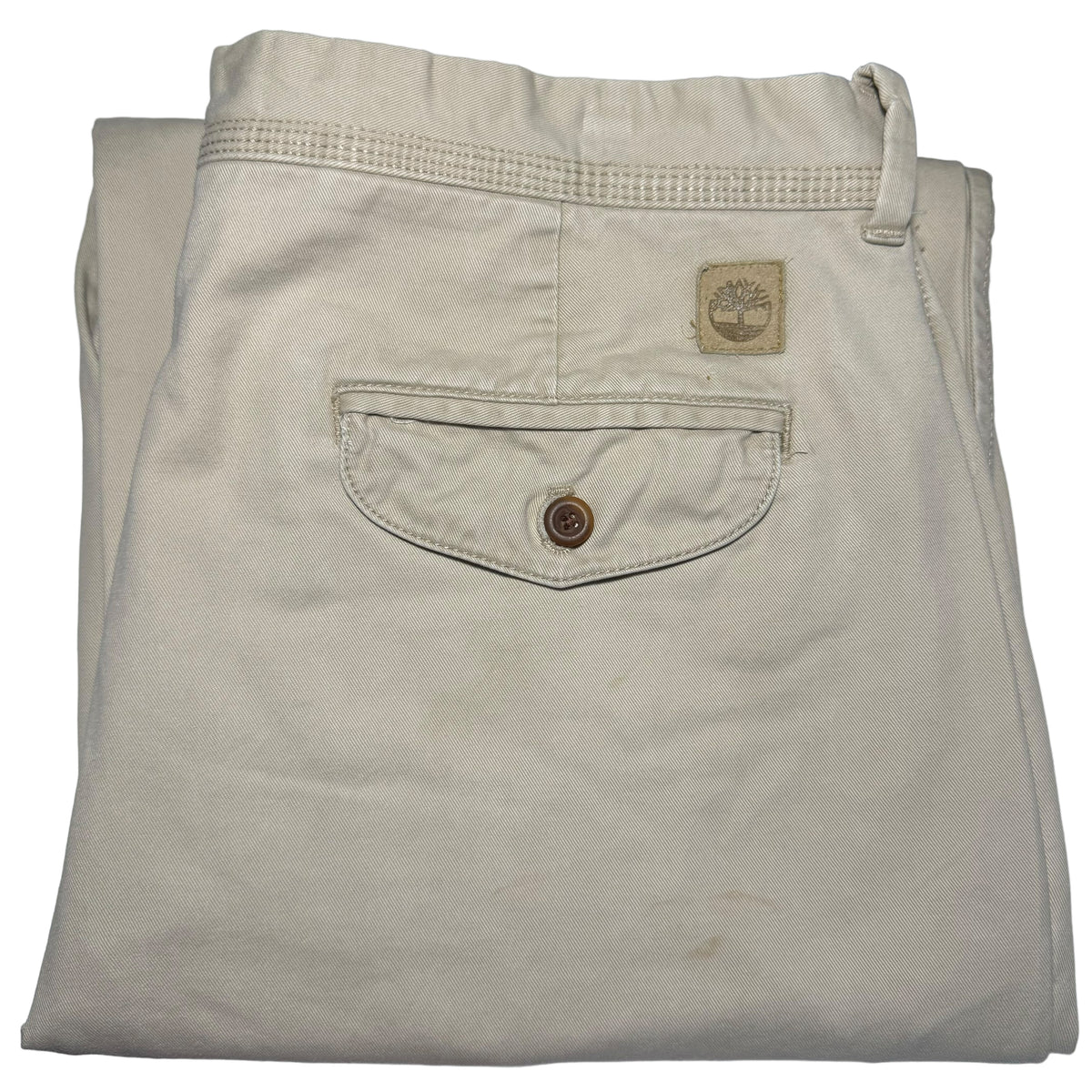 Timberland Cream White Heavy Rigid Chino Pants W36