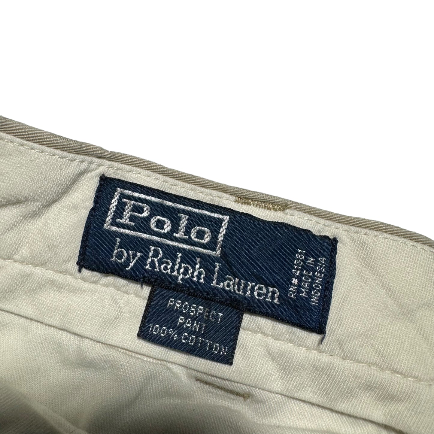 Vintage Polo Ralph Lauren 90's Light Brown Chino Pants W35