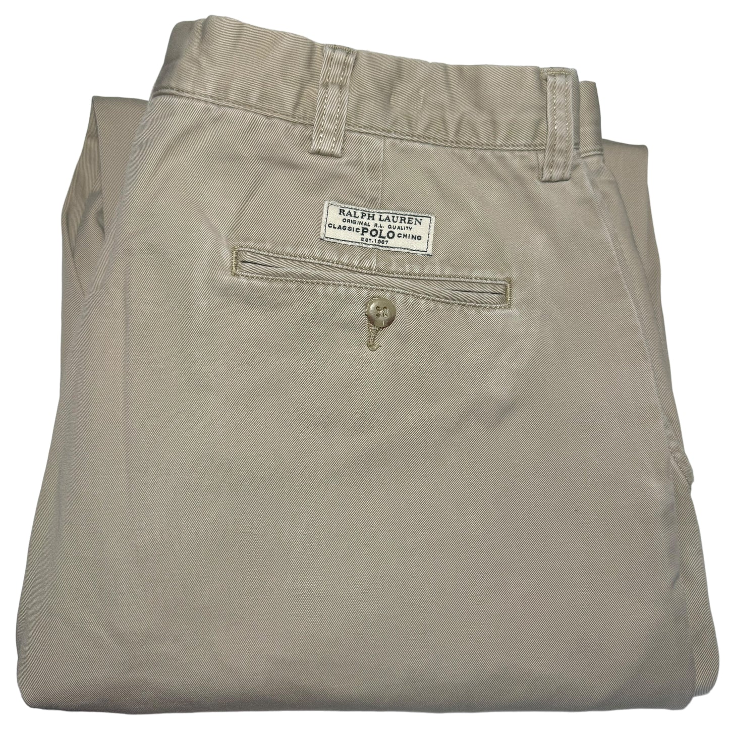 Vintage Polo Ralph Lauren 90's Light Brown Chino Pants W35