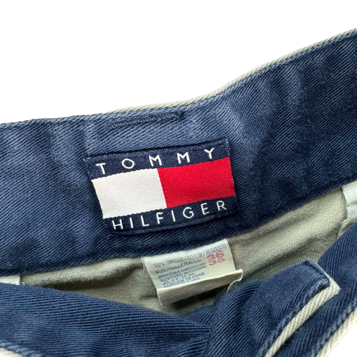 Vintage Tommy Hilfiger 90's Light Brown Loose Tapered Chino Pants W36