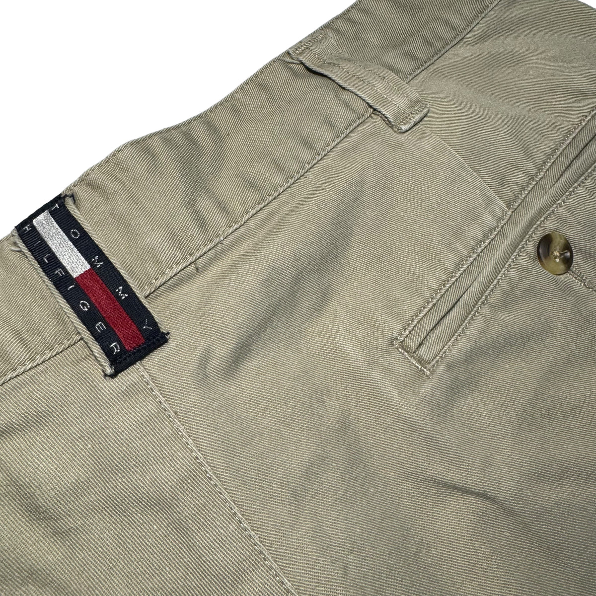 Vintage Tommy Hilfiger 90's Light Brown Loose Tapered Chino Pants W36