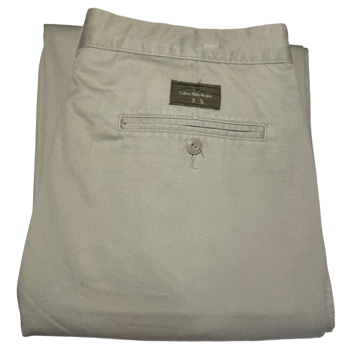 Vintage Calvin Klein Khakis 90's Light Brown Chino Pants W33