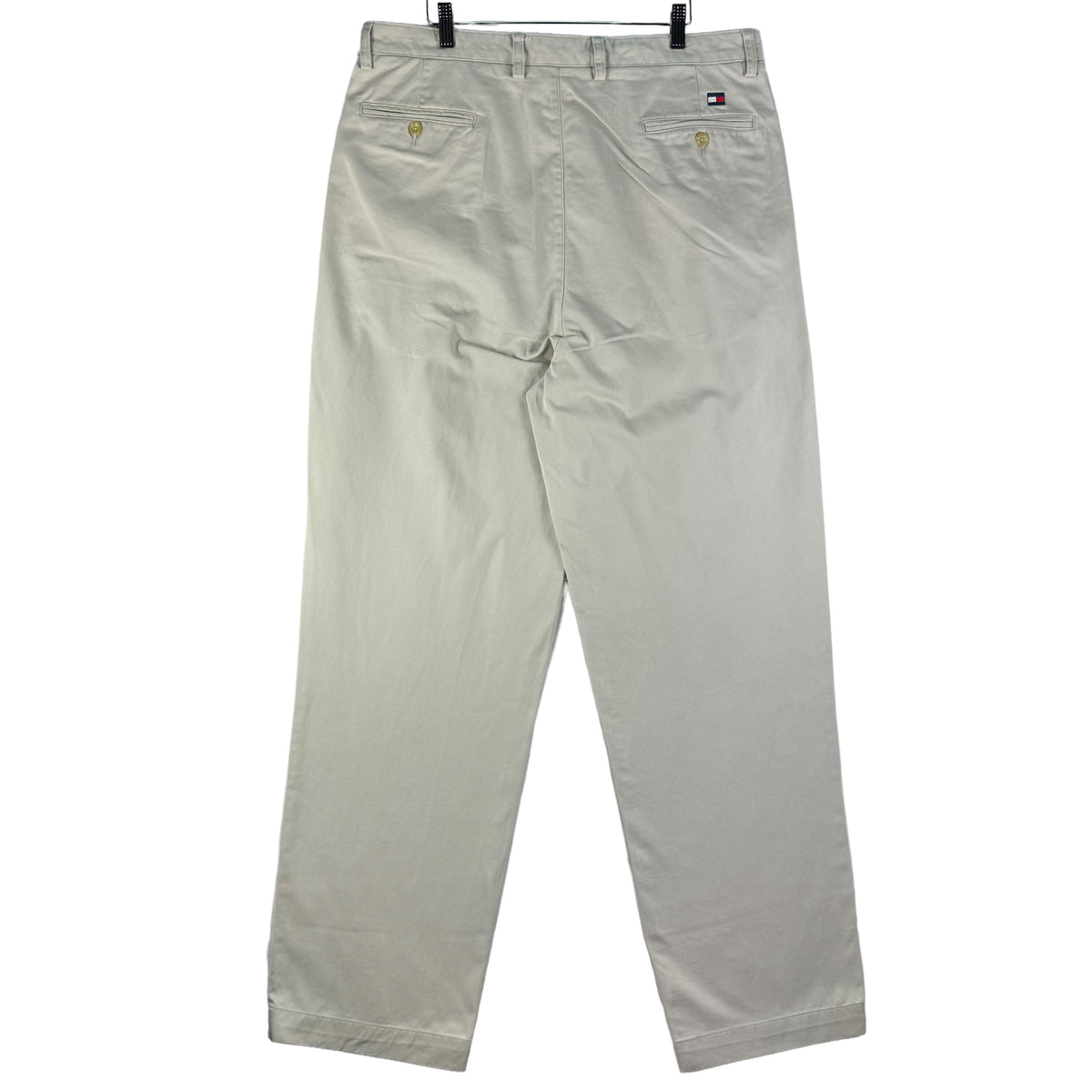 Vintage Tommy Hilfiger 90's Cream White Tapered Leg Chino Pants W38