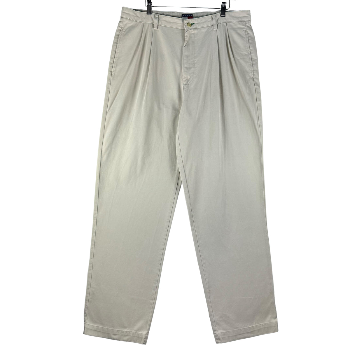 Vintage Tommy Hilfiger 90's Cream White Tapered Leg Chino Pants W38