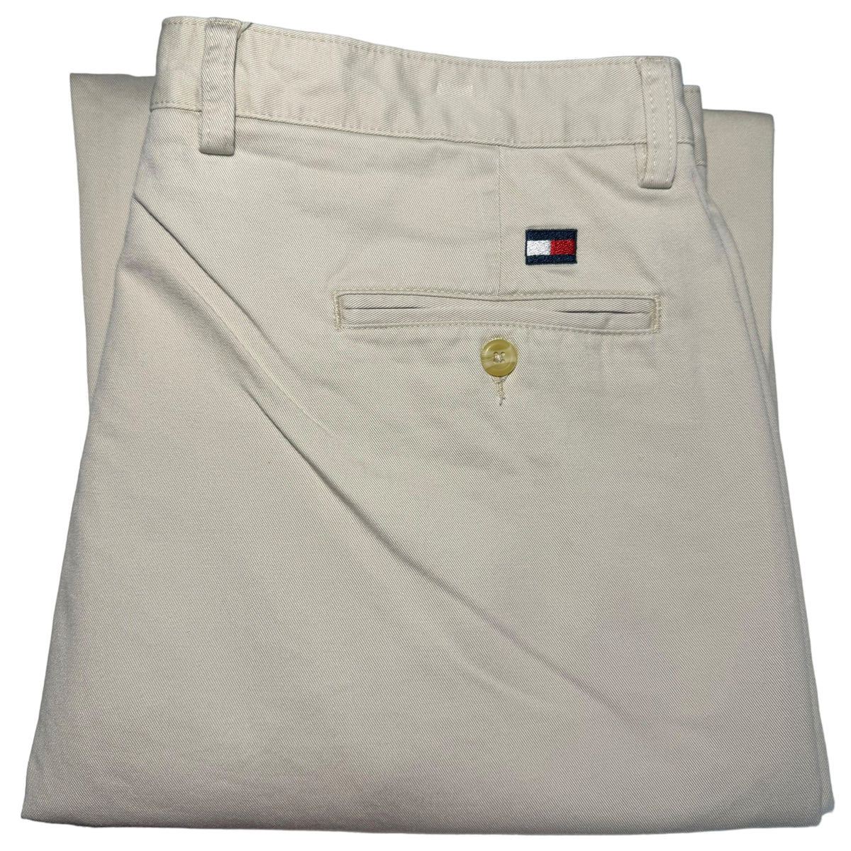 Vintage Tommy Hilfiger 90's Cream White Tapered Leg Chino Pants W38