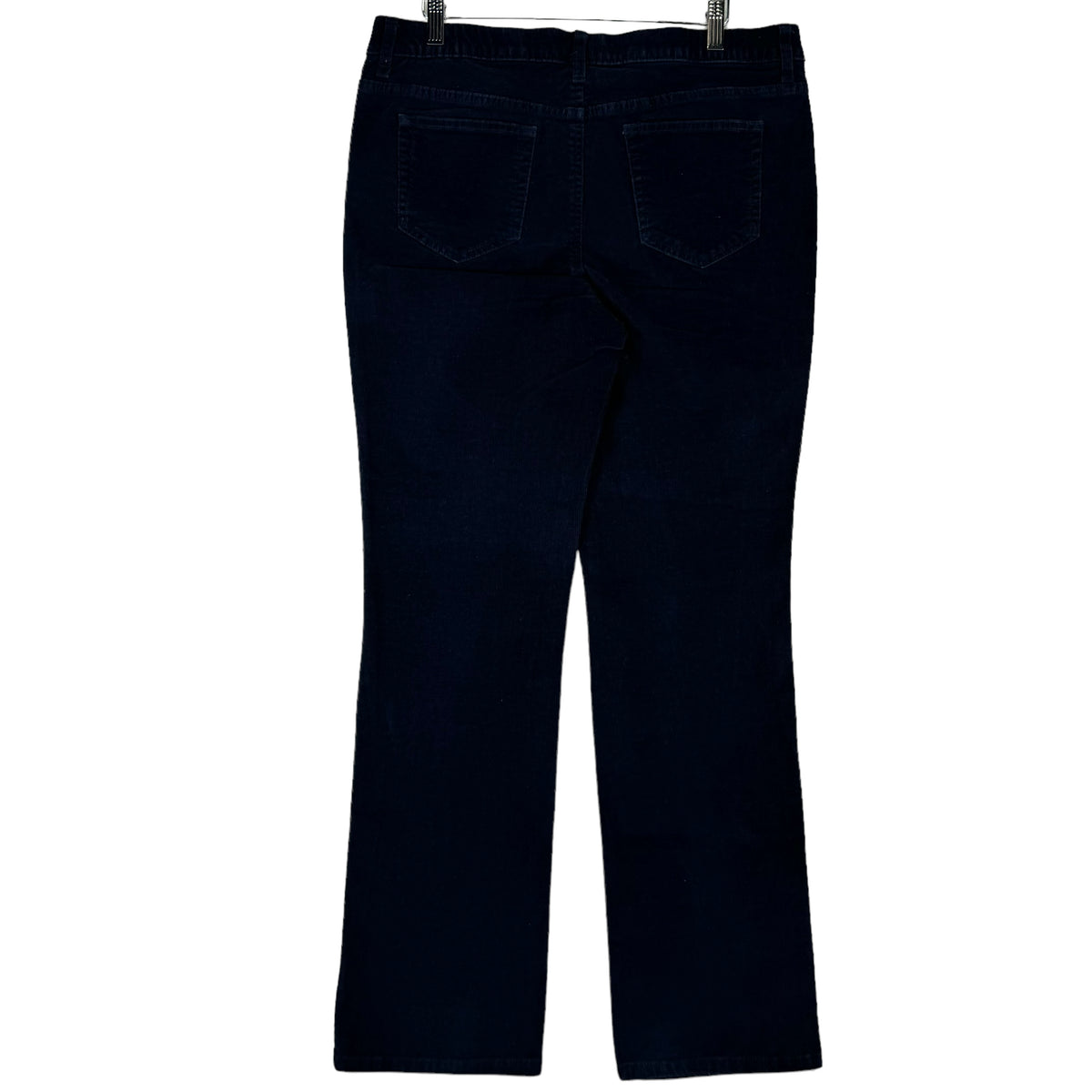 St Johns Bay Womens Dark Blue Corduroy Denim Jeans W34