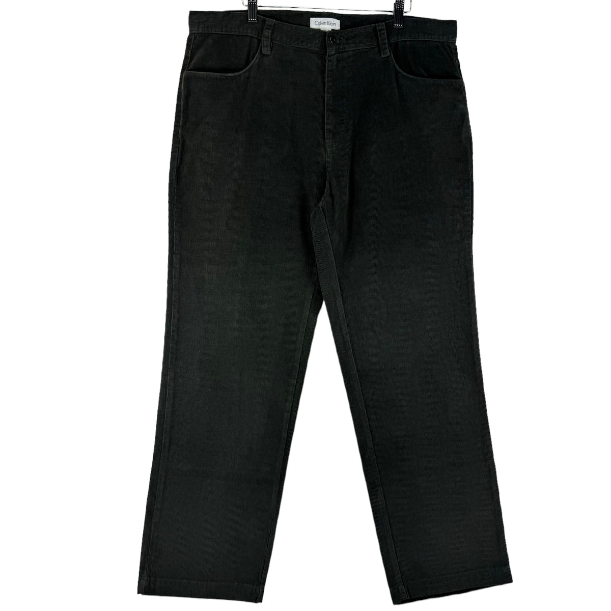 Calvin Klein Dark Grey Tapered Leg Corduroy Pants W38