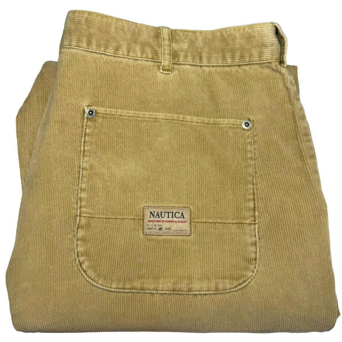Nautica Brown Tapered Leg Corduroy Pants W38