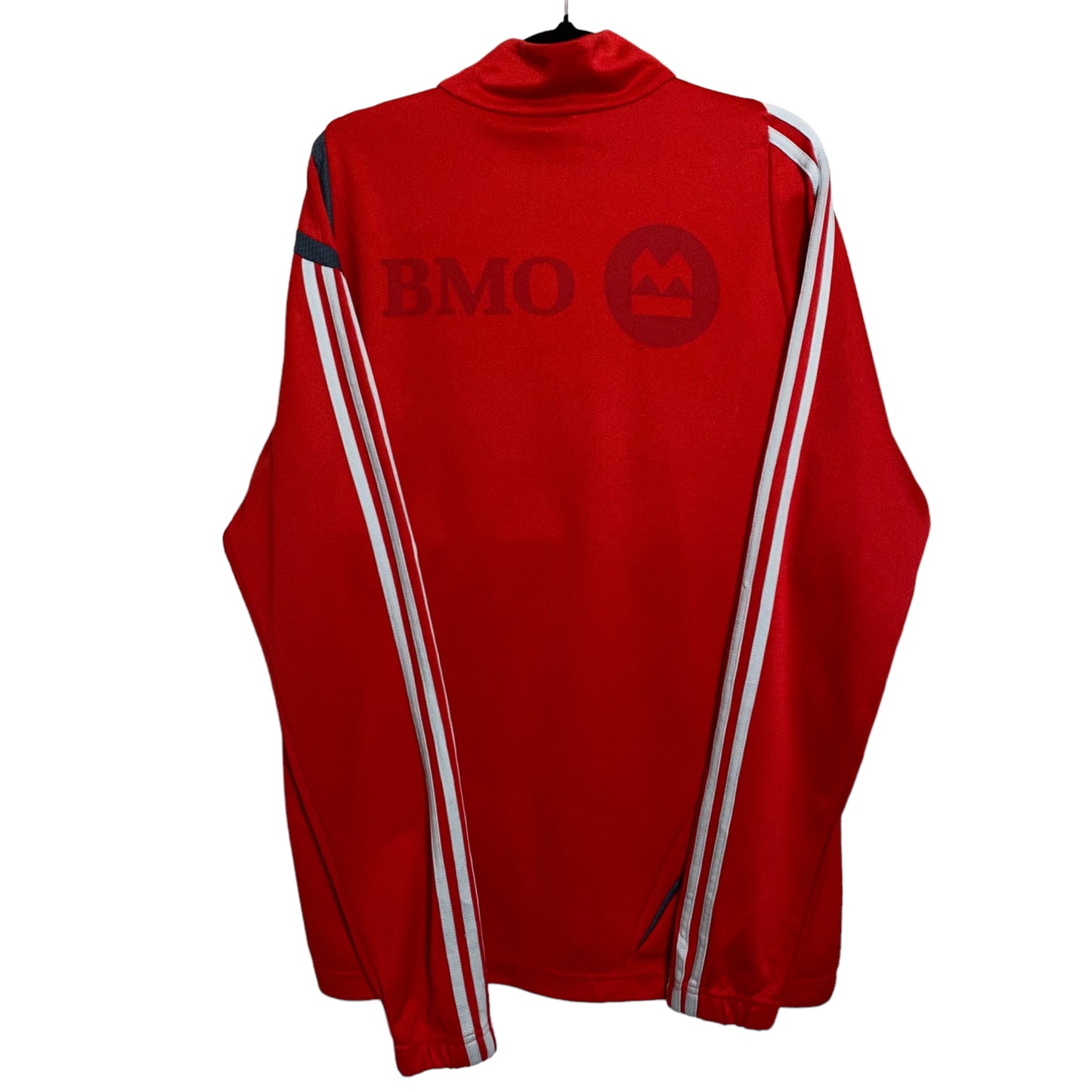 Vintage Adidas 2000's Toronto FC Soccer Red Track Top Zip Jacket Size M