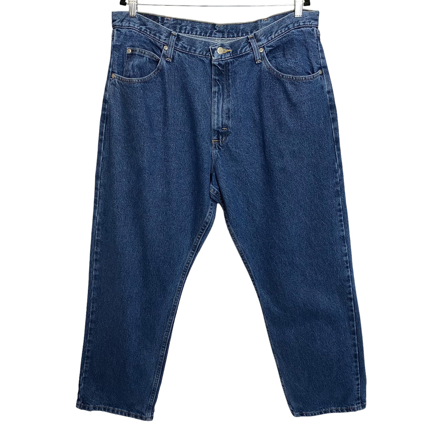 Wrangler Jeans Dark Blue Regular Fit Denim Pant Bottoms W38