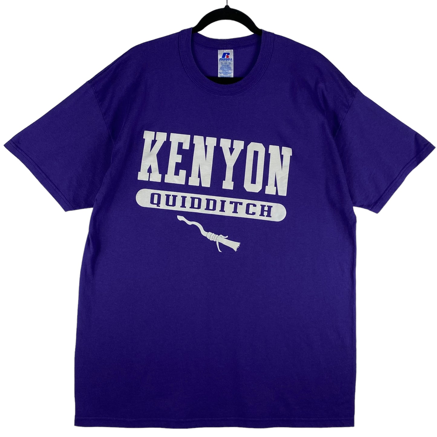 Russell Athletic 2000's Purple Kenyon Quidditch Tee Shirt Size XL